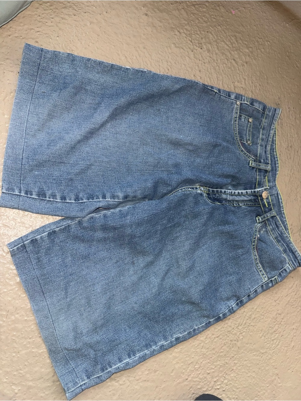 Classic Women's Boyfriend Jeans Shorts in Medium Blue Denim